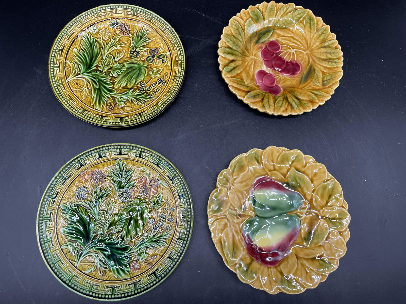 Four Majolica Plates (1 of 3)