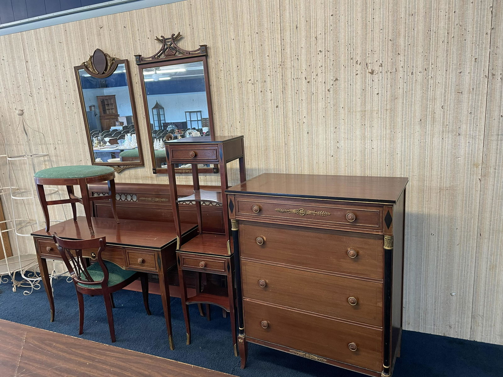 Nine Piece Mahogany BRS (1 of 5)