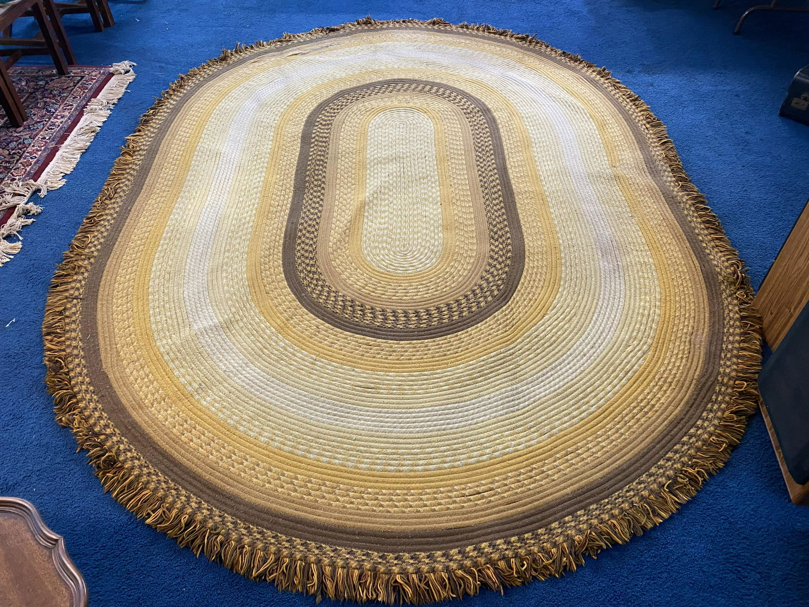 Vintage Room Size Braided Rug (1 of 3)