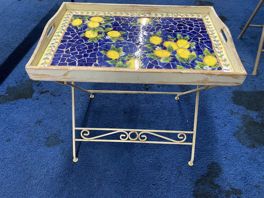 Tile Top Tray Table (1 of 4)