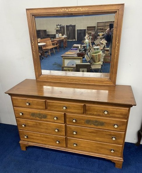 Hitchcock Dresser with Mirror (1 of 10)