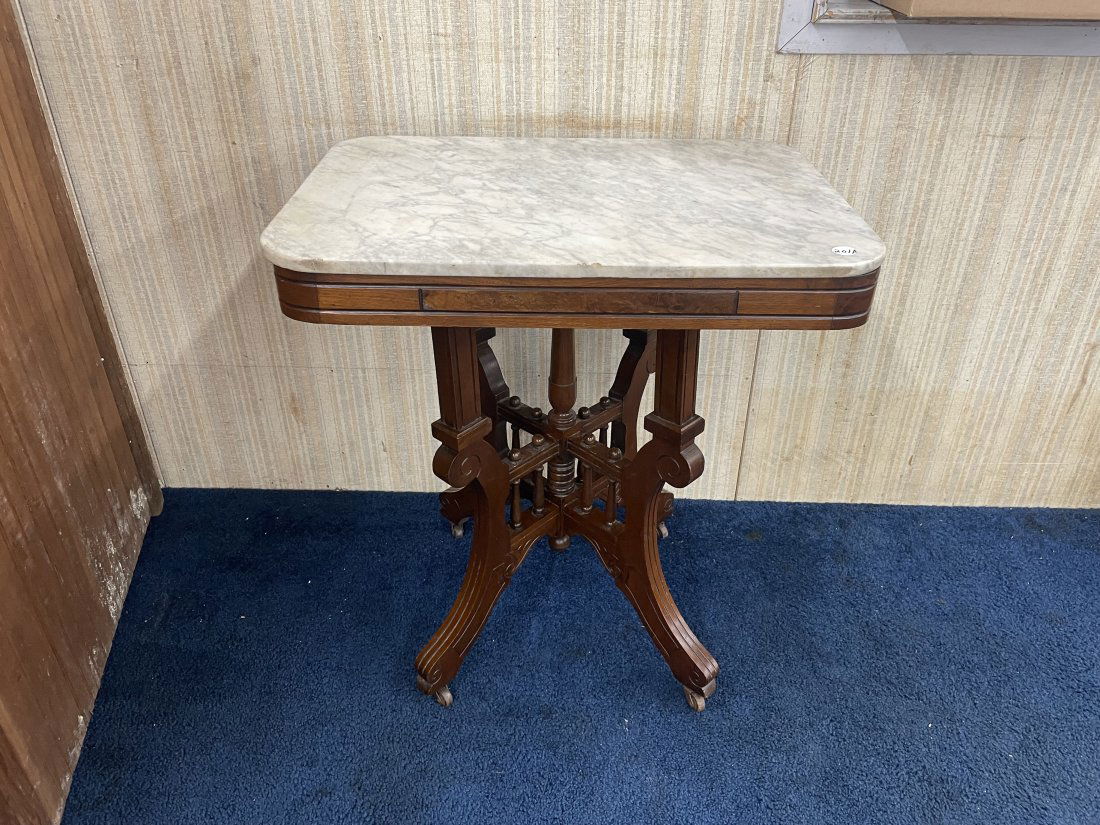 Victorian Marble Top Table (1 of 3)