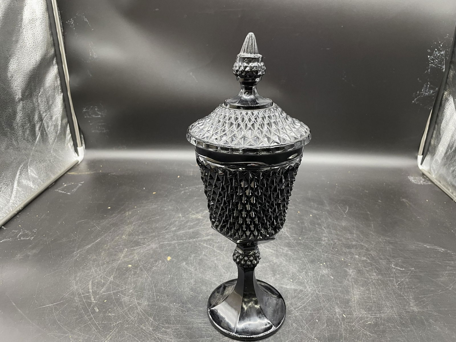 Large Milk Glass  Apothecary Jar (1 of 3)