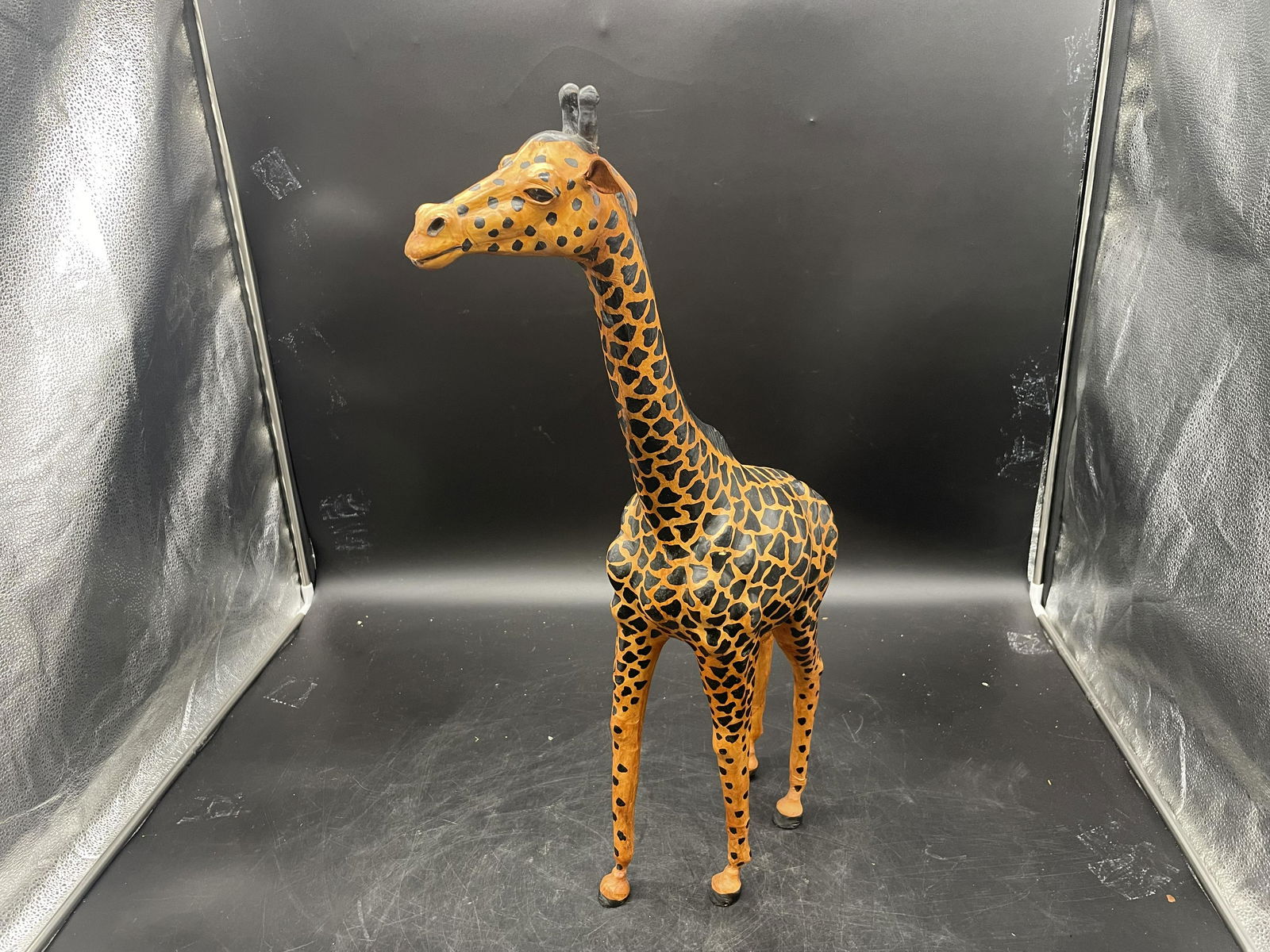 Leather Wrapped Giraffe (1 of 3)