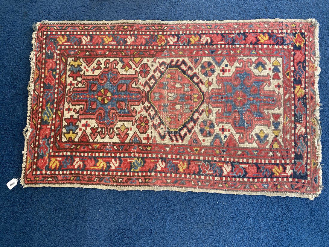 Antique Oriental Throw Carpet (1 of 5)