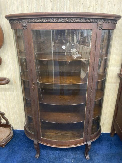 Antique Bowfront China Cabinet (1 of 10)