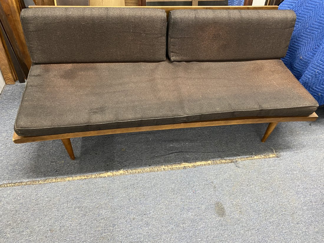 Mid Century Modern Sofa: Measures 27x31x76" - Has Original Cushions
