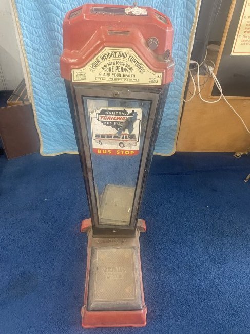 Antique One Cent Weight and Fortune Scale (1 of 13)
