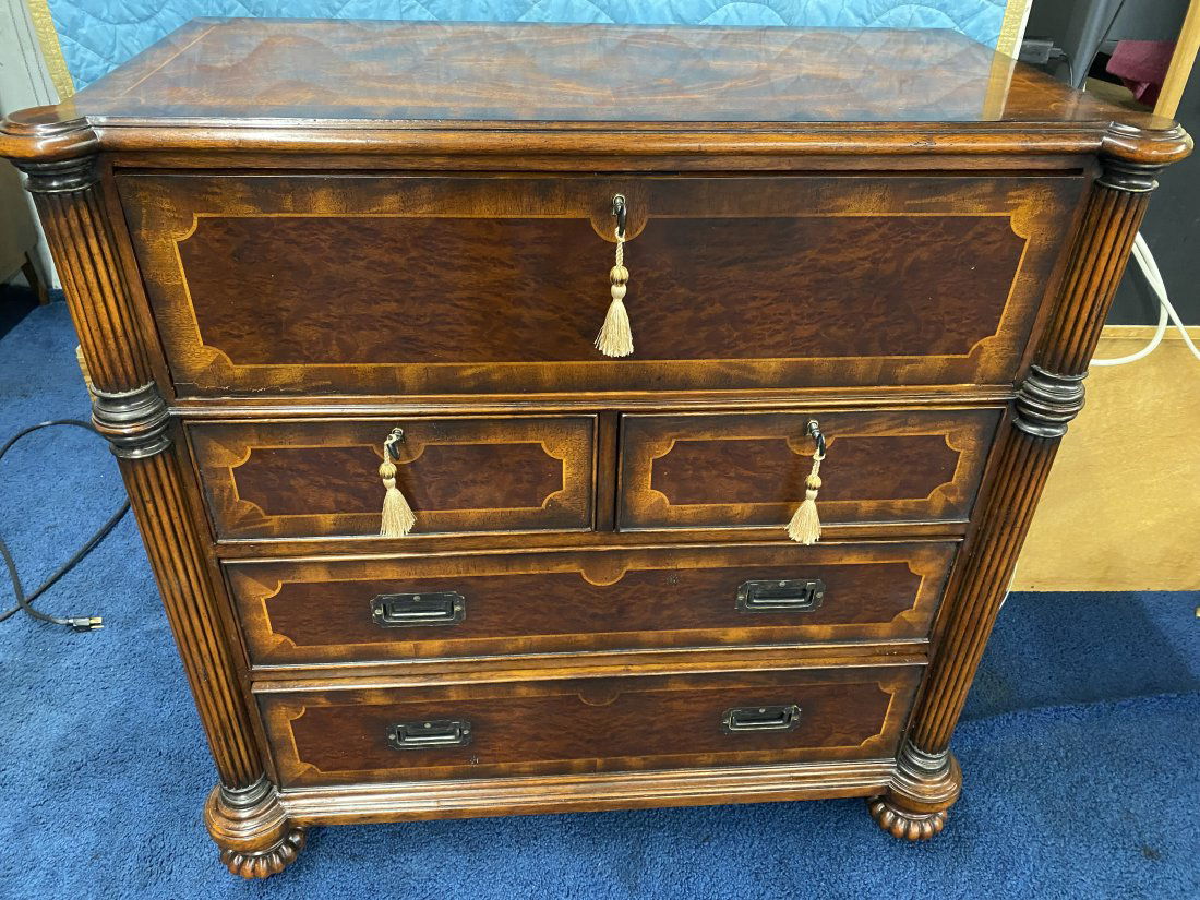 Hickory and White Butlers Desk (1 of 11)
