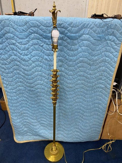 Fancy Brass Floor Lamp (1 of 7)