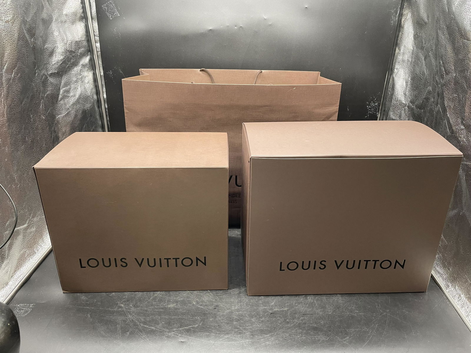 Two Louis Vuitton Gift Boxes & Bag (1 of 3)