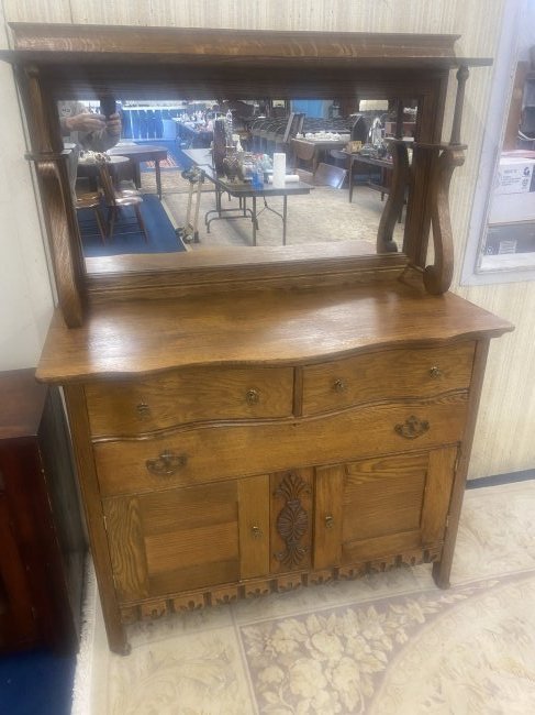 Antique Oak Sideboard (1 of 5)