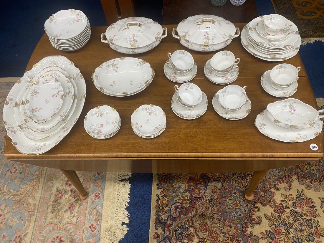 45 Pieces of Theodre Haviland Limoges China with Gold (1 of 8)
