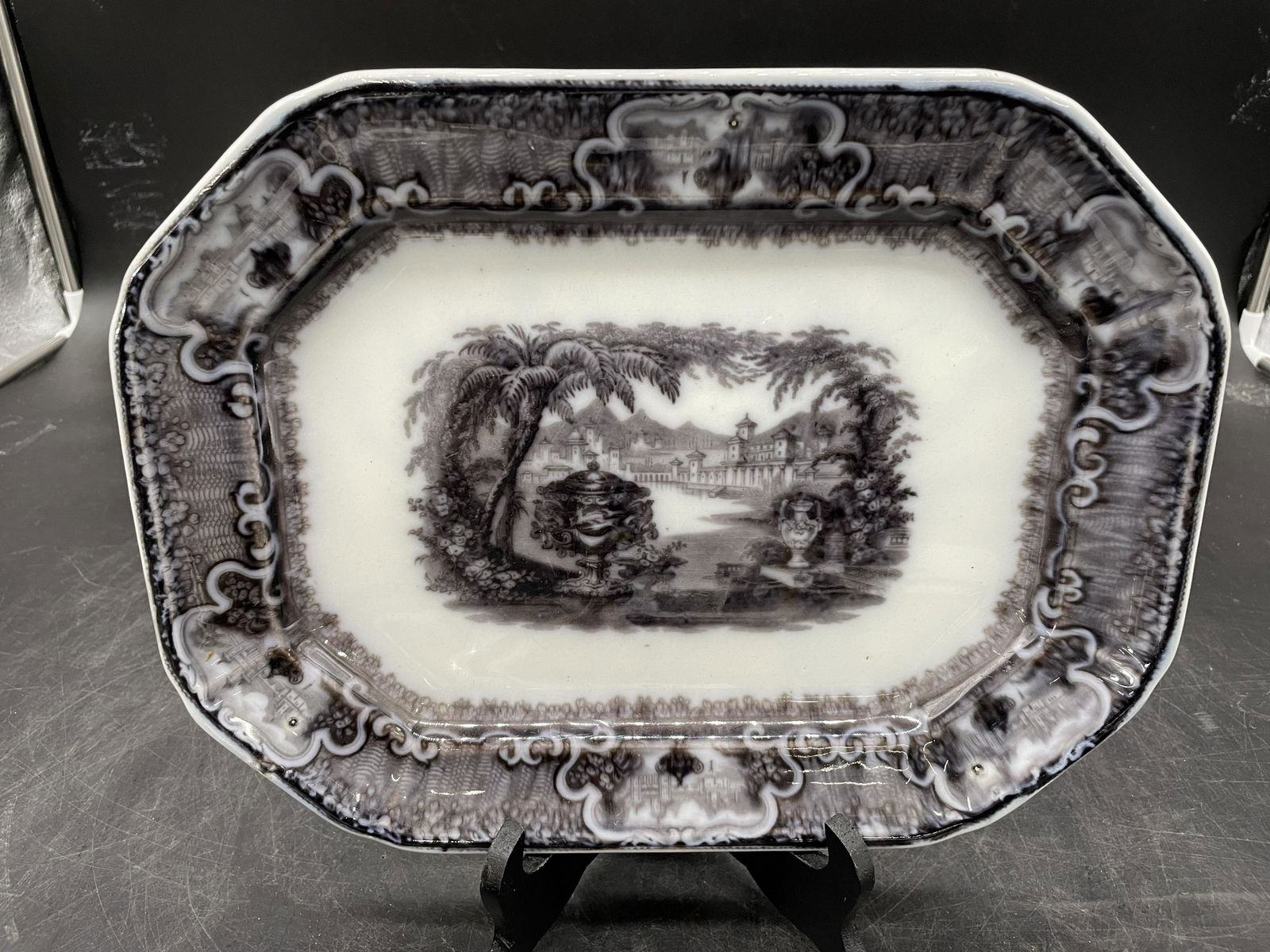 Antique Washington Base Transferware Platter (1 of 4)