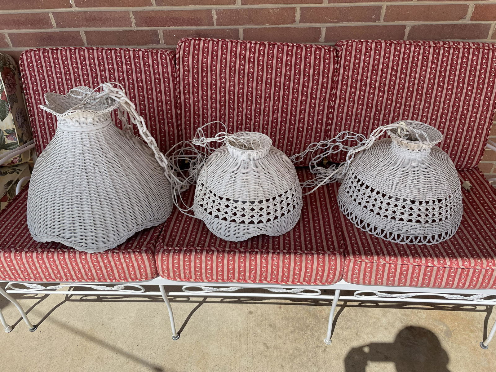 Three Wicker Hanging Lights (1 of 5)