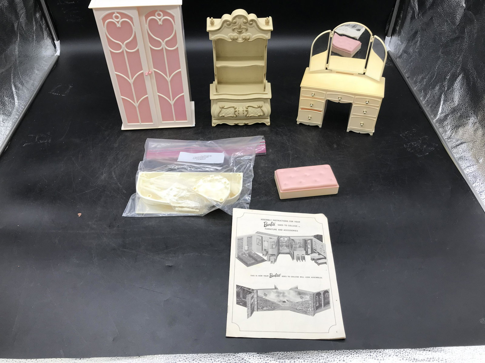 Vintage Barbie Furniture & Accessories: Tallest measures 12", smallest is 5".
