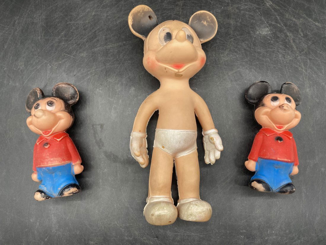 vintage rubber mickey mouse doll