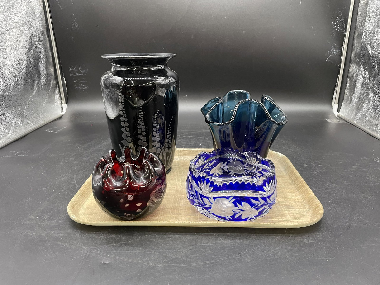 Four Pcs Art Glass (1 of 3)