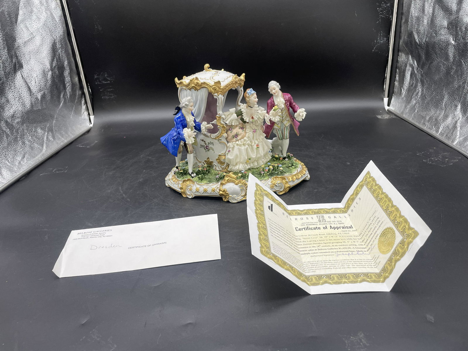 Large Dresden Style Figurine (1 of 6)