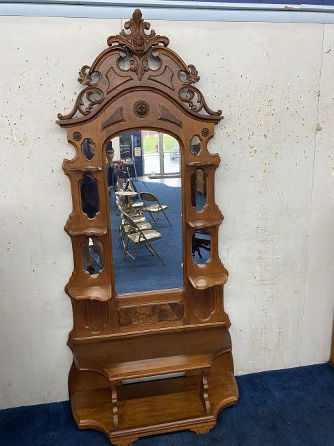 Victorian Mirrored Back Etagere (1 of 8)