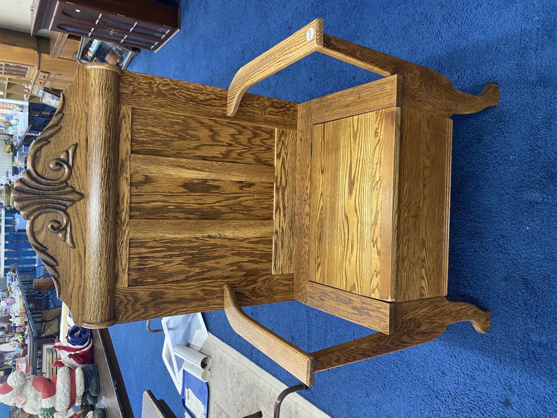 Antique Oak Bench (1 of 7)