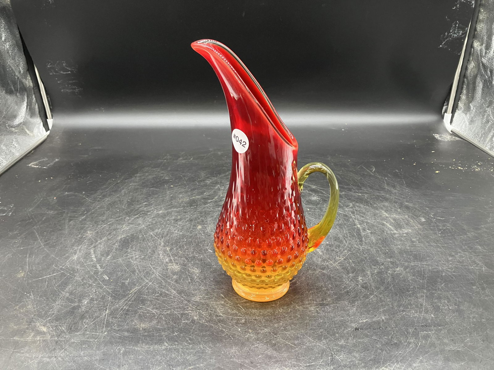 Mid Century Amberina Pitcher (1 of 3)