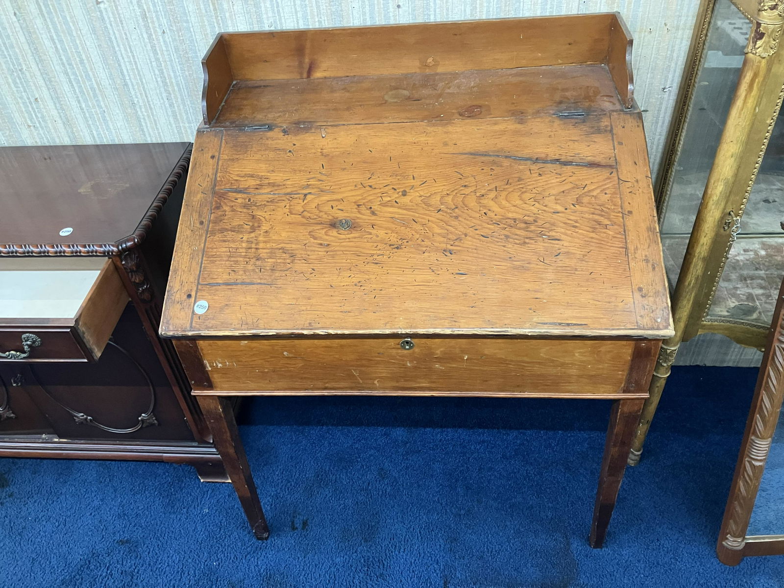 Primitive Schoolmasters Desk (1 of 4)