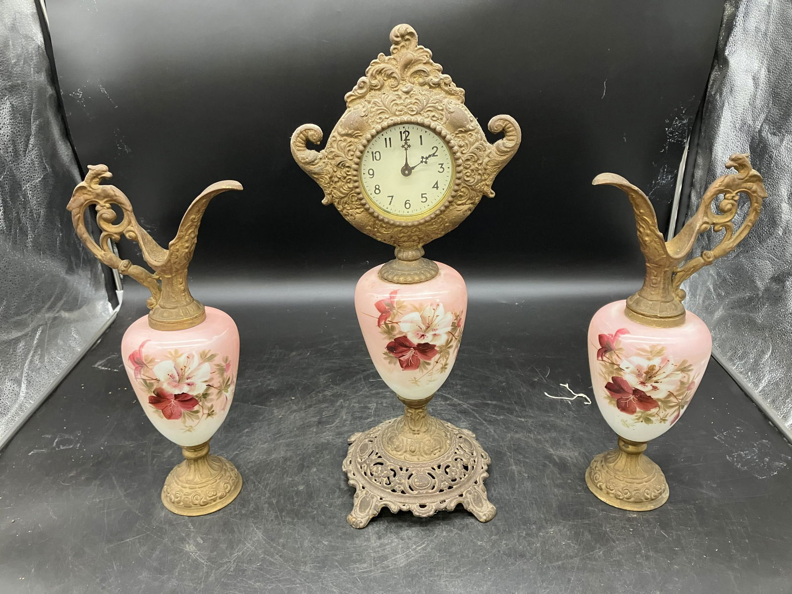 Three Piece Victorian Garniture Set (1 of 5)