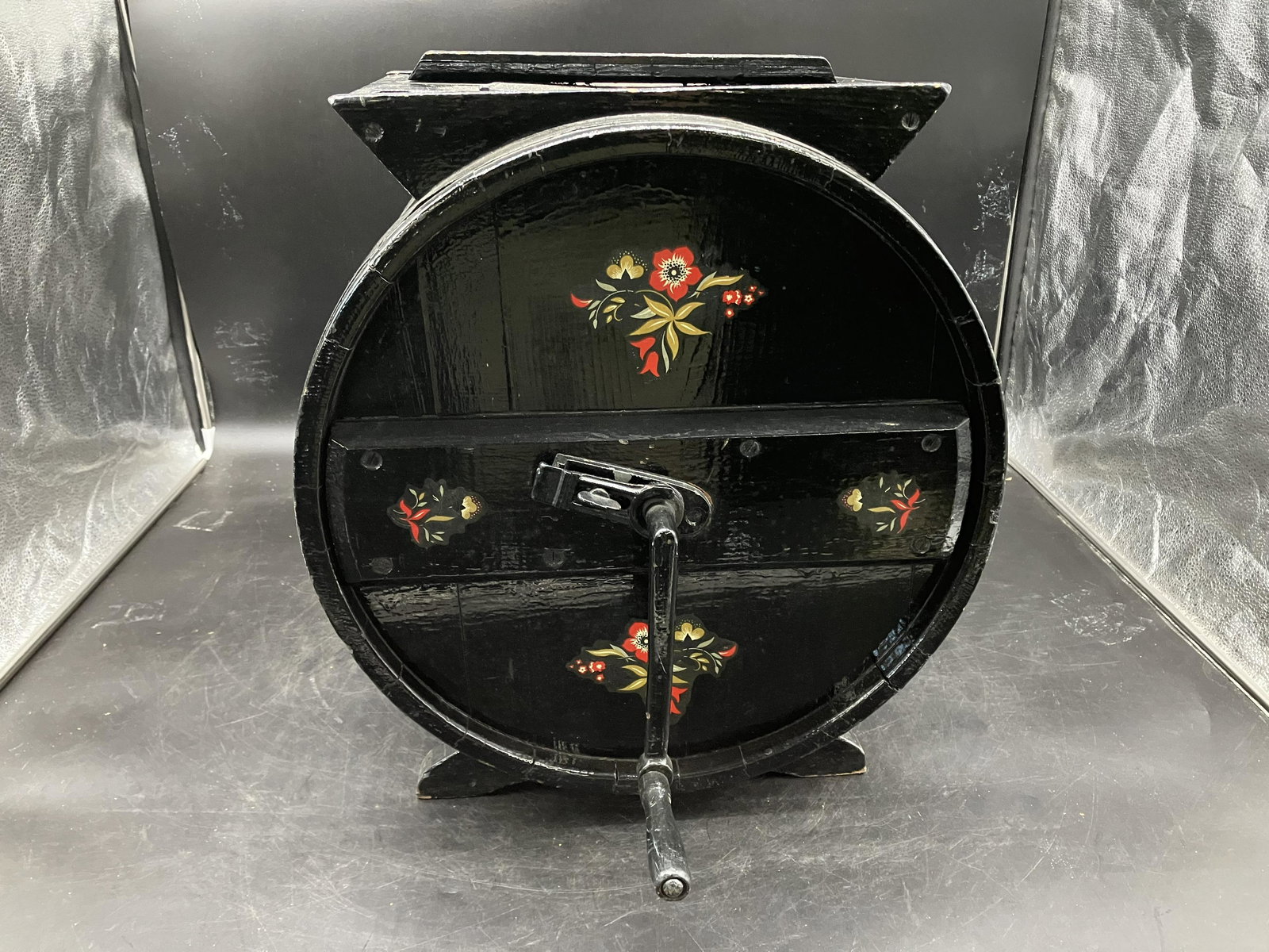 Folk Art Decorated Butter Churn (1 of 4)