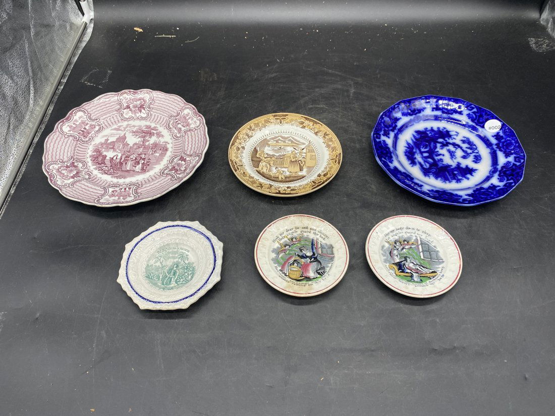 Six Pcs Antique China (1 of 4)