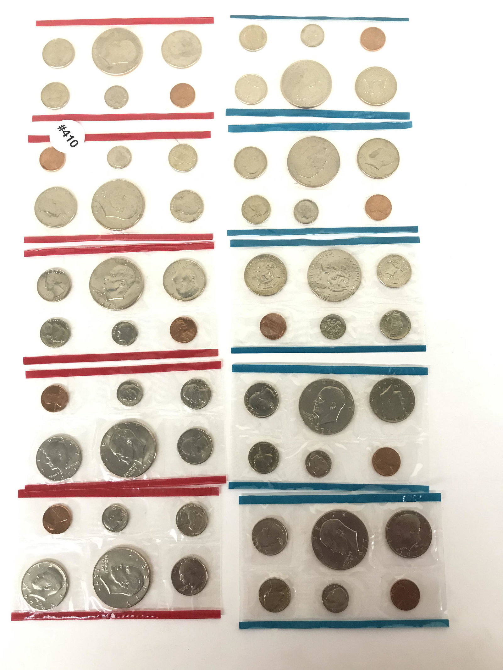 Ten 1977 Proof Sets (1 of 3)