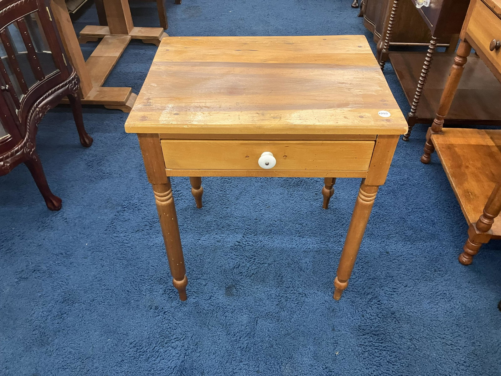 Sheraton Pine One Drawer Stand (1 of 3)