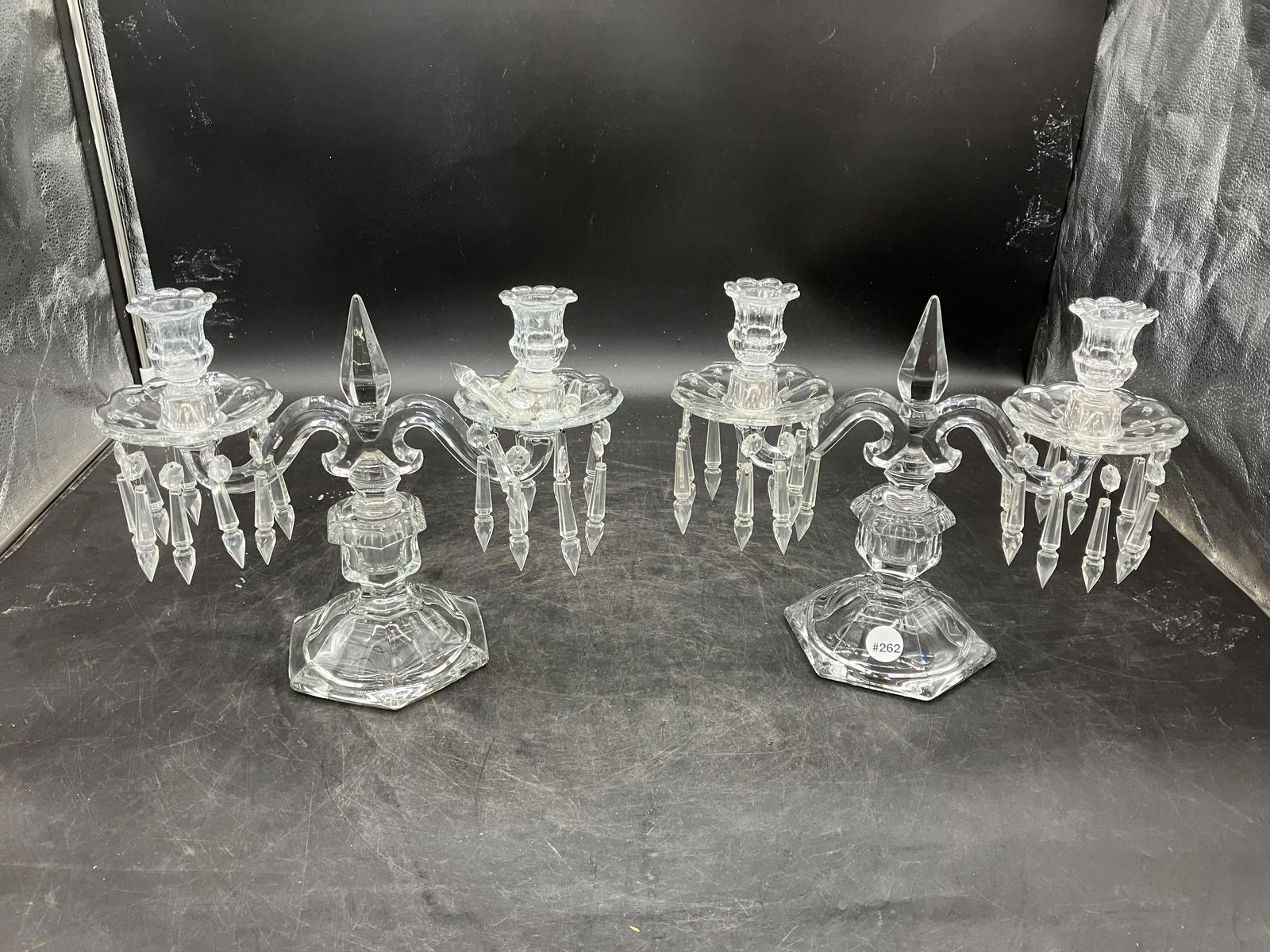 Pair Of Crystal Candelabras (1 of 3)