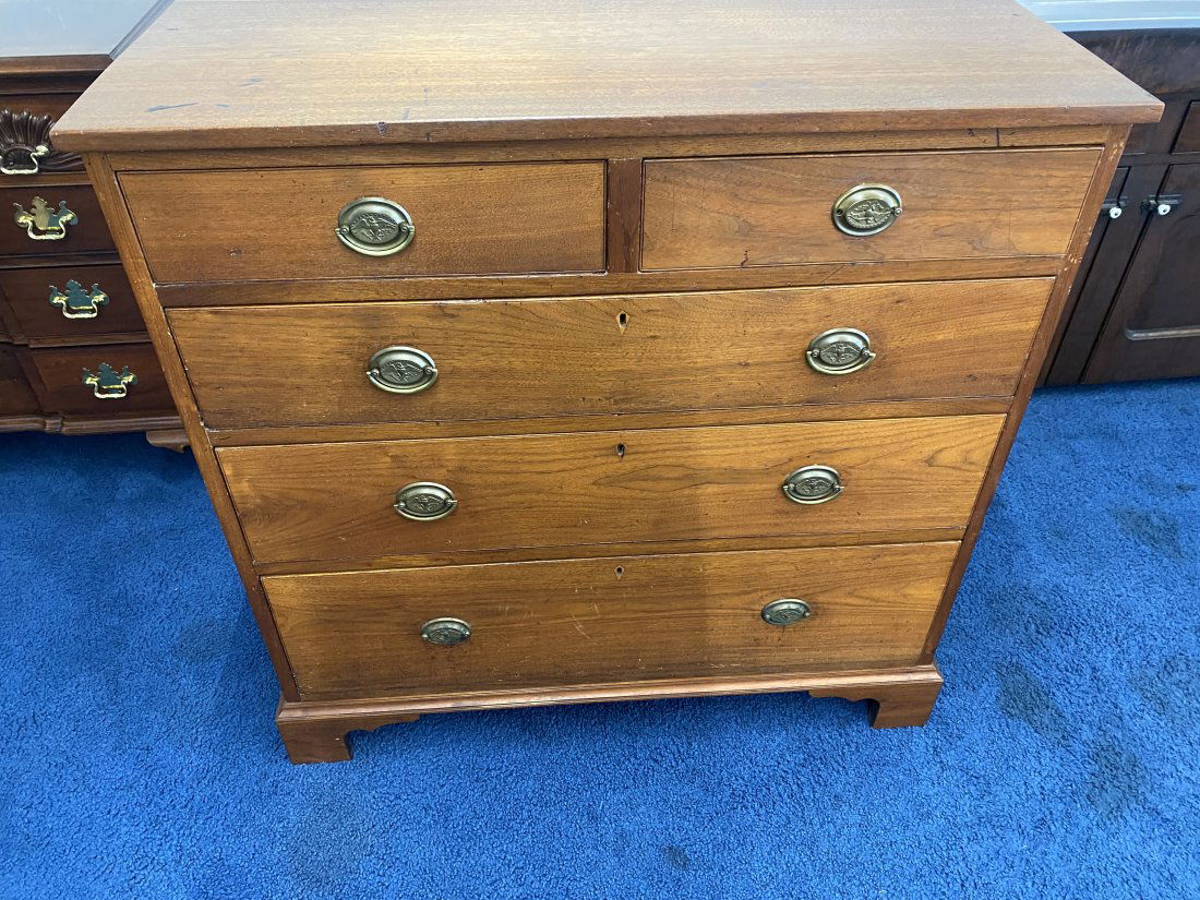 Period Walnut Chippendale Chest (1 of 6)