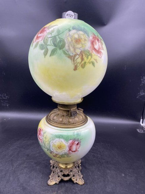 Antique Gone With The Wind Lamp (1 of 6)