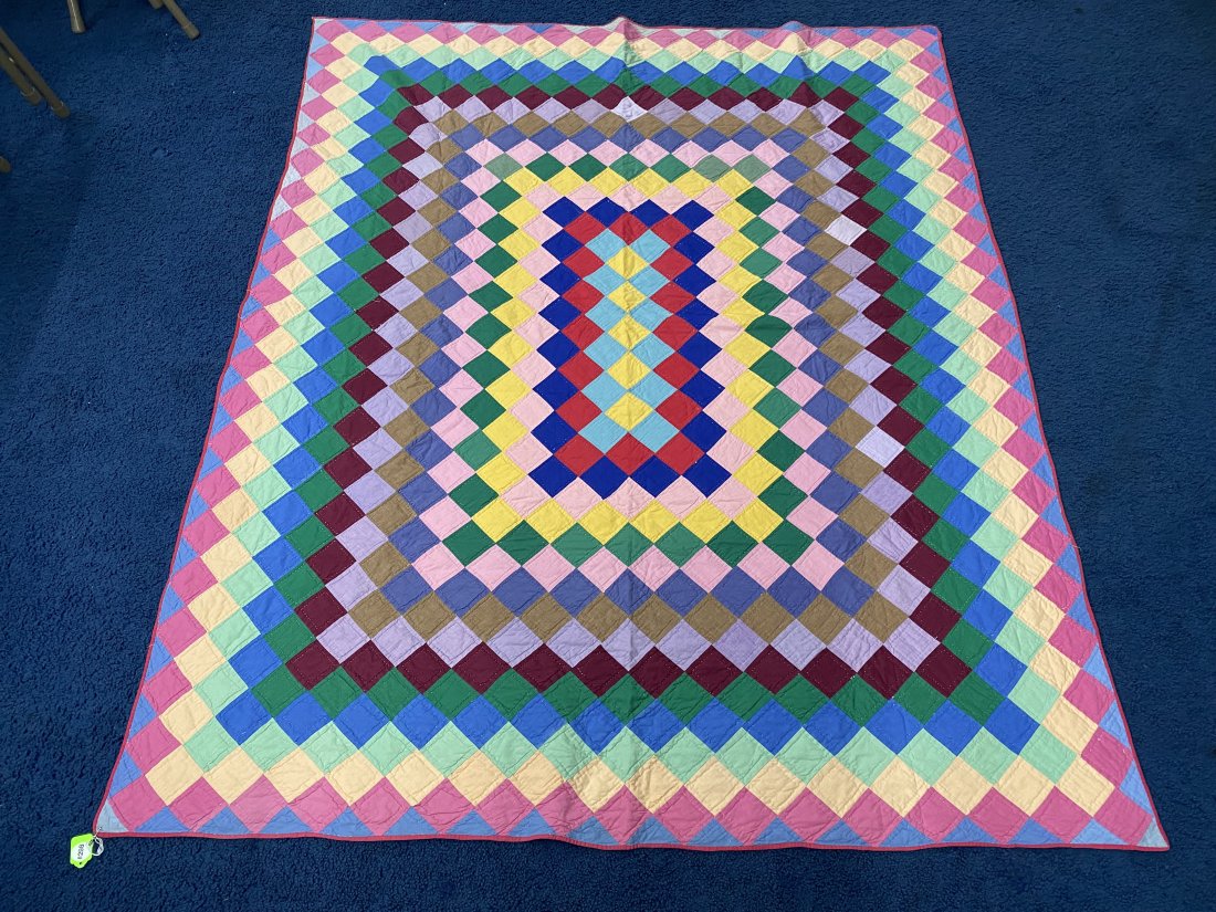 Vintage Quilt: 72"x60", hand sewn