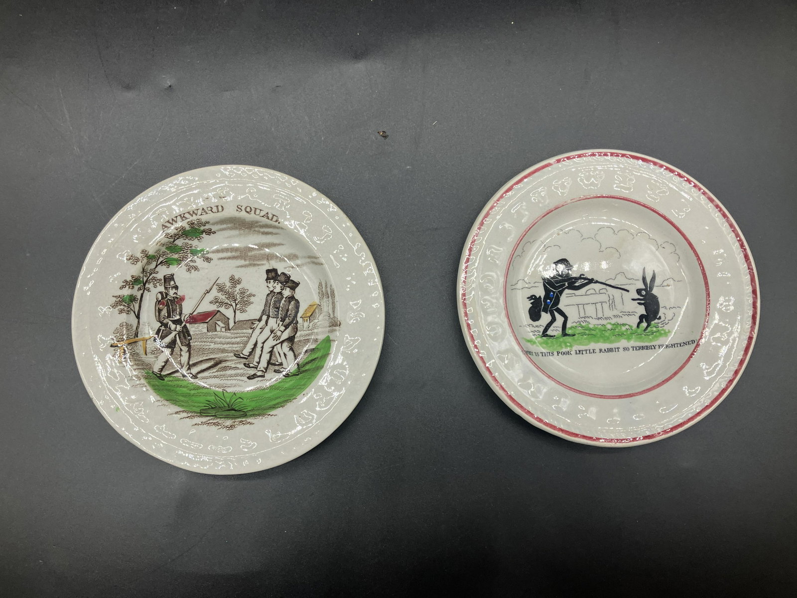Two 19thC Childs ABC Plates (1 of 4)