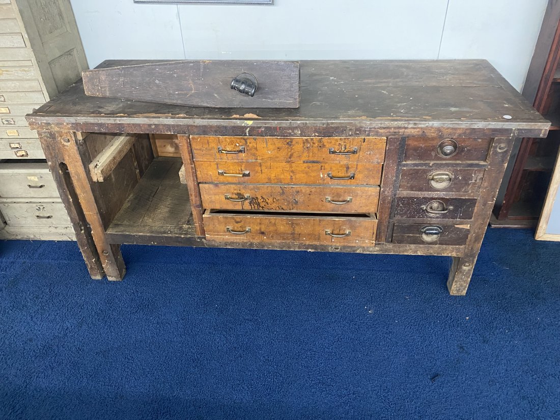 Antique Walnut Work Bench (1 of 9)