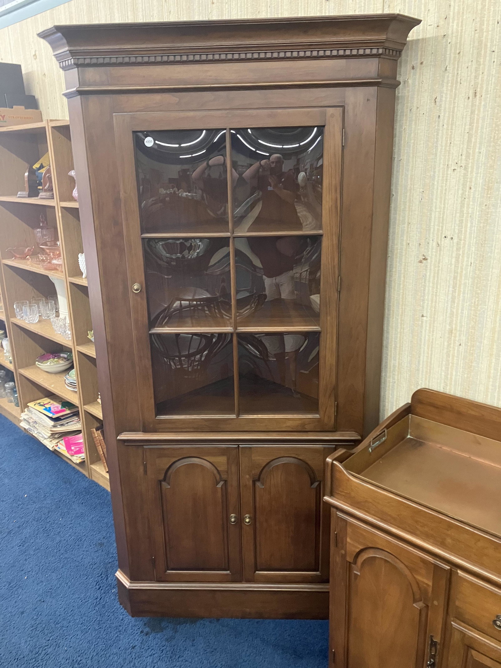 Cherry PA House Corner Cabinet (1 of 1)