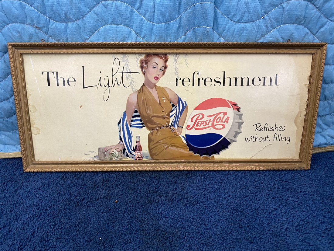 Vintage Pepsi Advertising Sign (1 of 3)