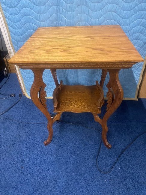 Antique Oak Parlor Table (1 of 6)