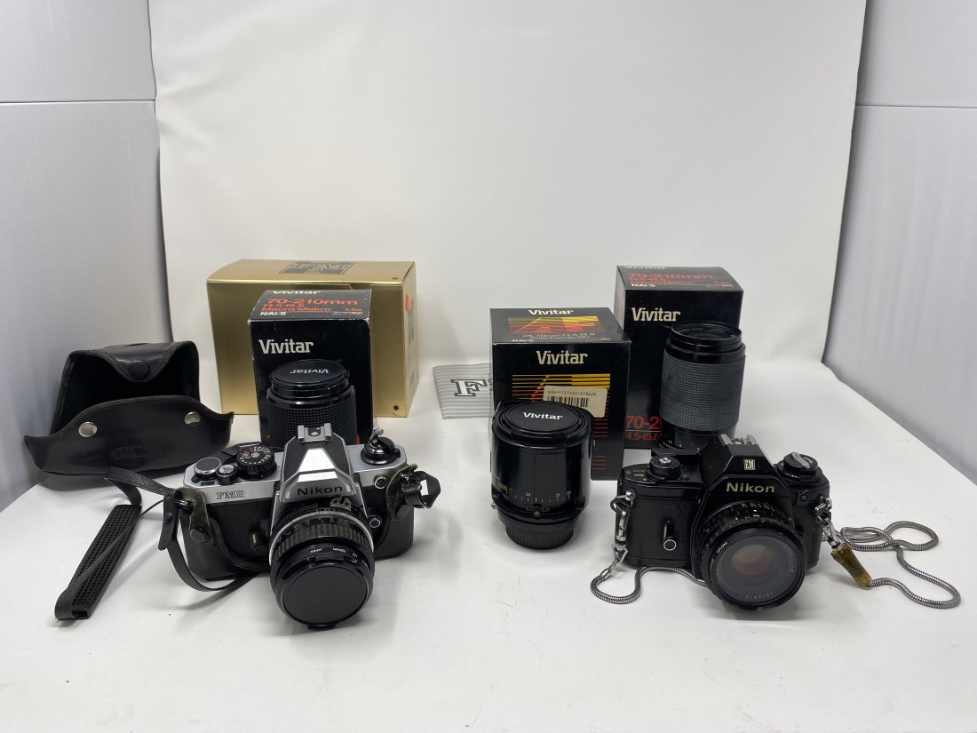 Two Nikon Cameras and Lenses (1 of 7)