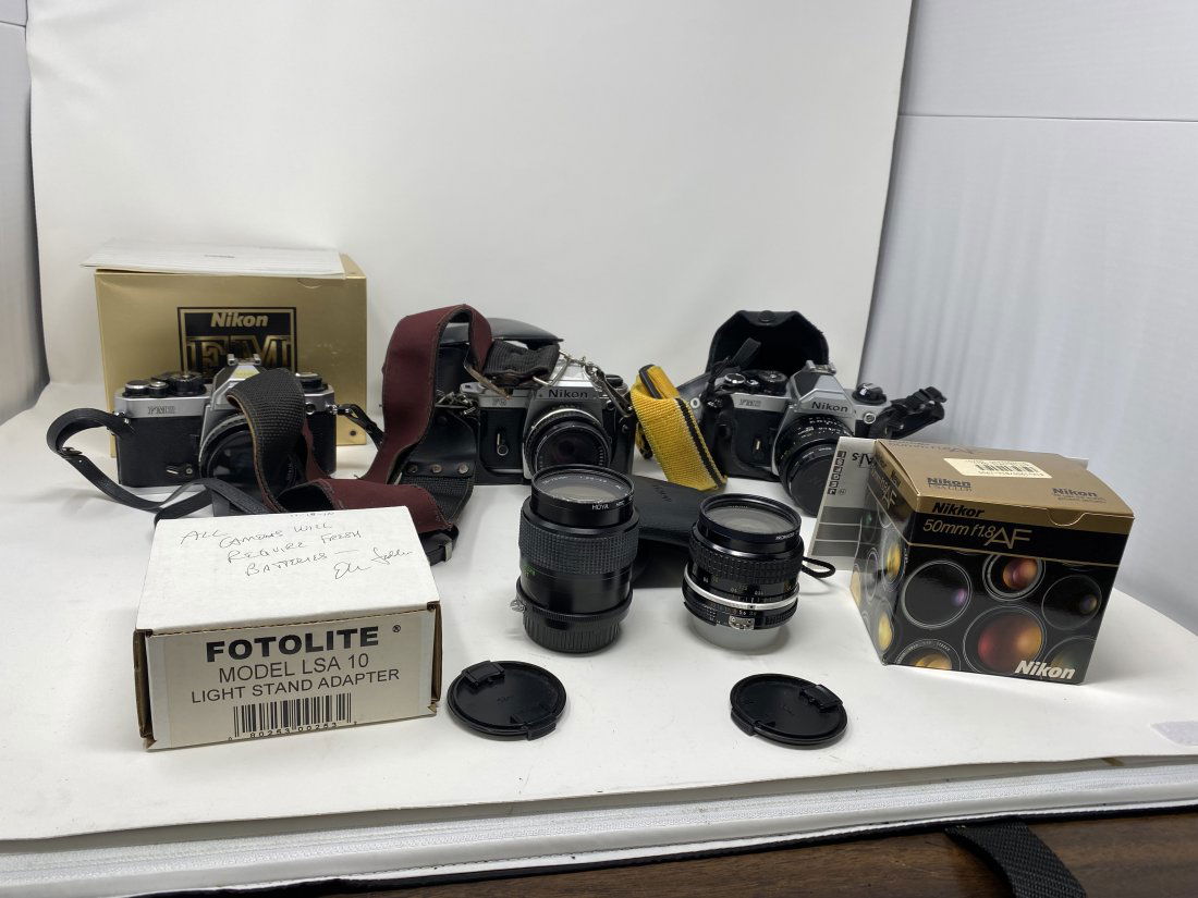 Three Nikon Cameras and Lenses (1 of 7)