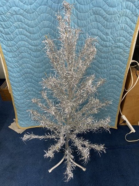 Vintage Aluminium Christmas Tree: 51"x10".