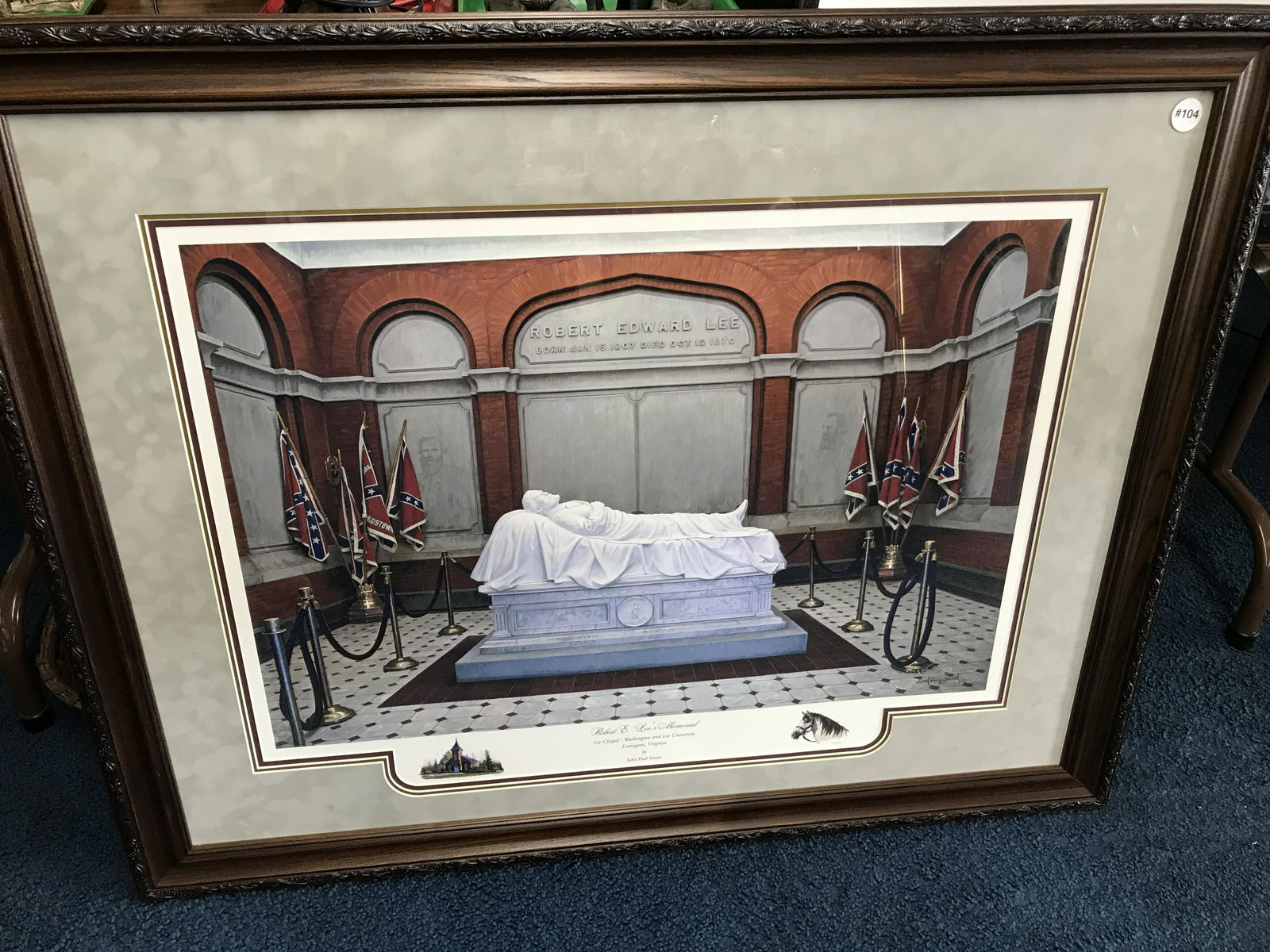 Civil War Print Robert E. Lee's Memorial (1 of 3)