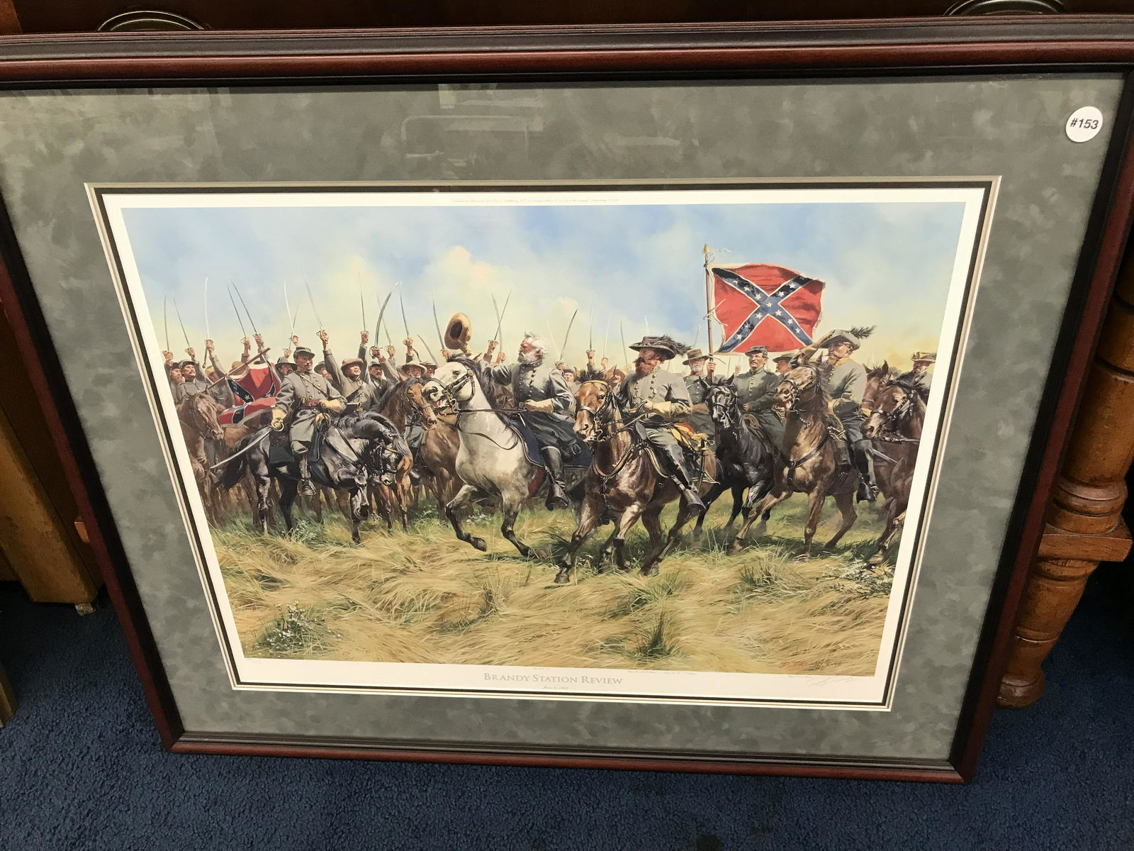 Civil War Print Titled "Brandy Station Review" (1 of 4)