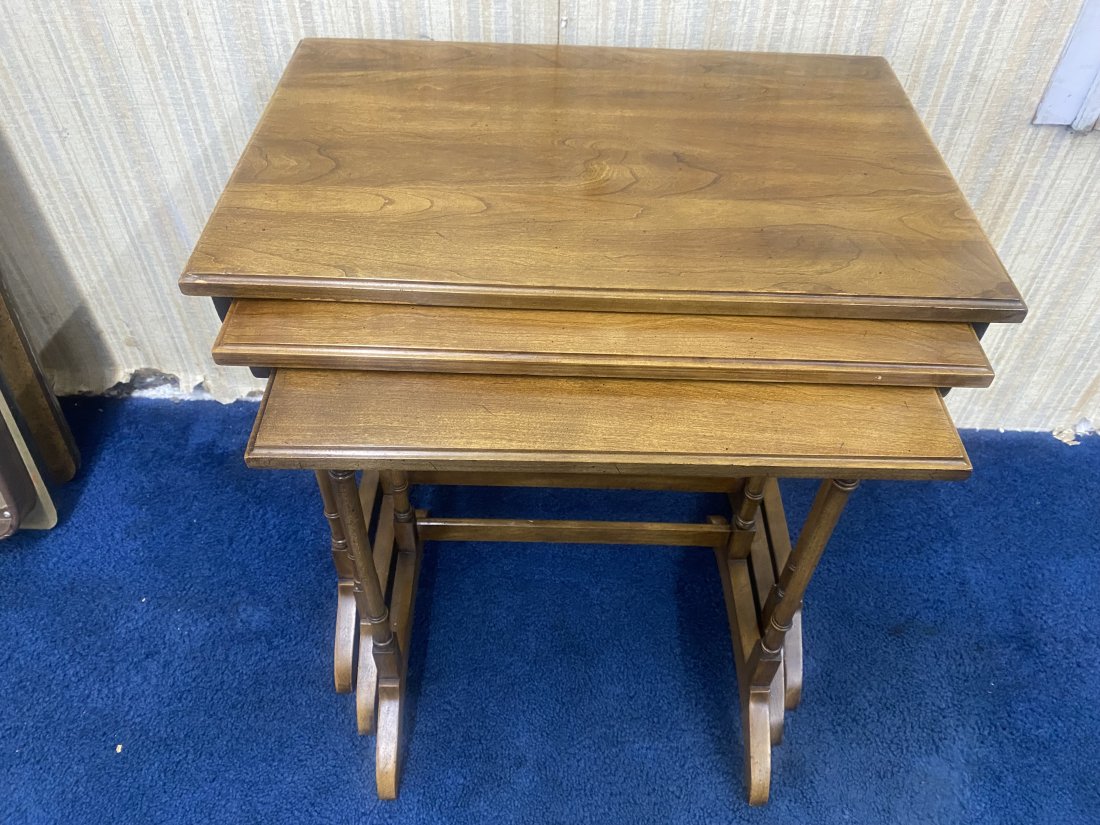 Nest of Three Tables by Statton Oxford: largest table 26"x24"x16".