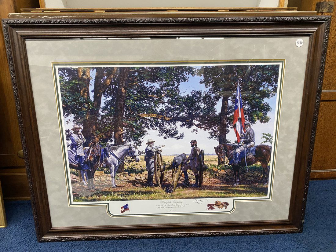 "Battlefield Gettysburg" Civil War Print by John Paul Strain (1 of 3)
