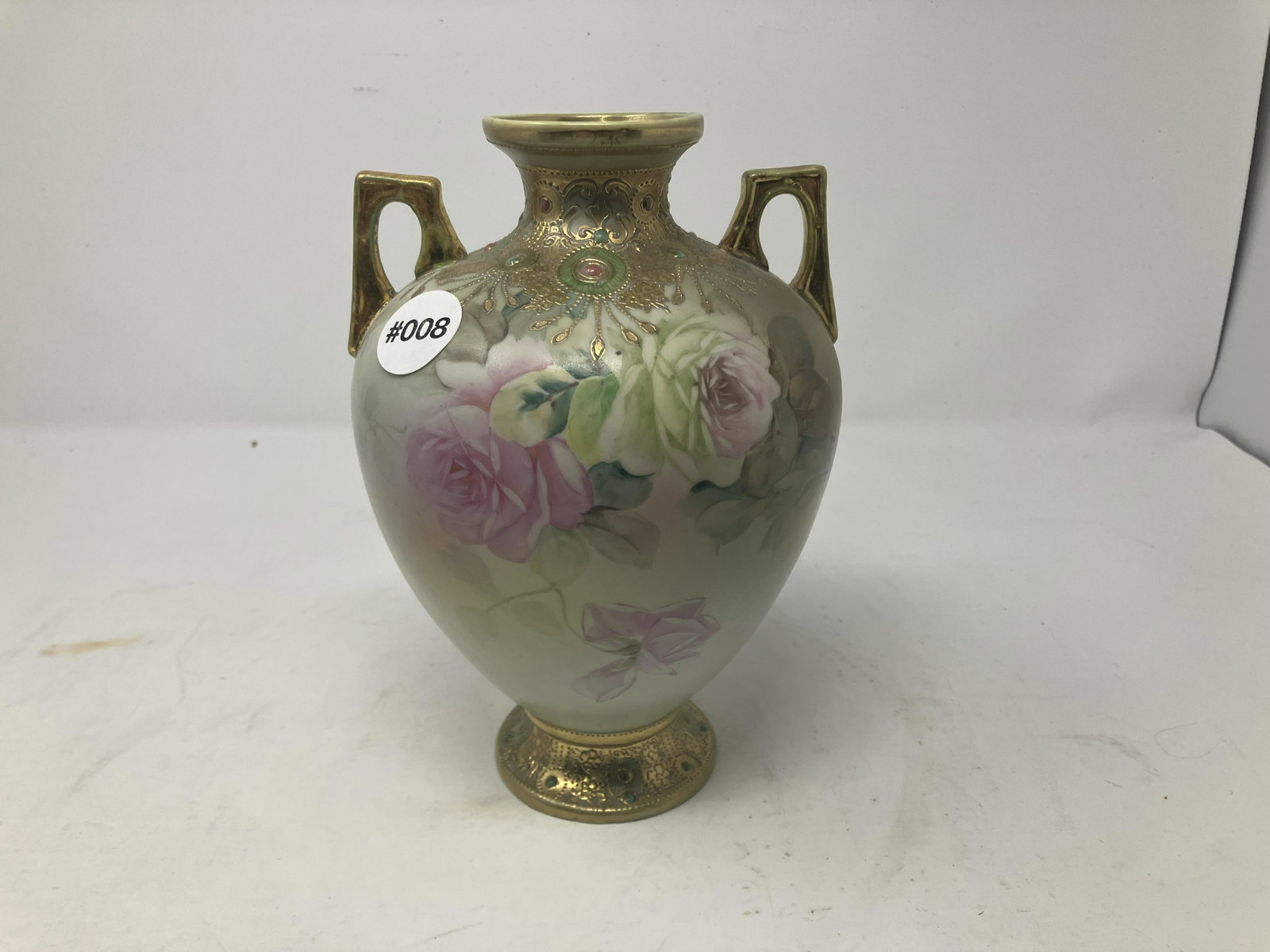 Nippon Vase: Measures 8" H.