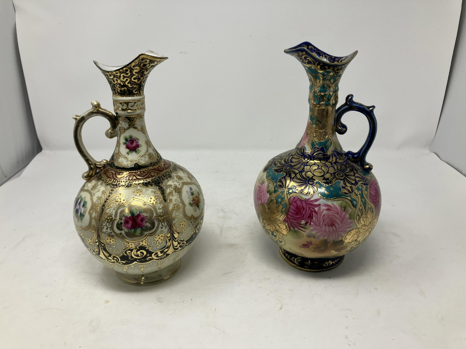 Two Pcs Nippon: Largest measures 10" H.